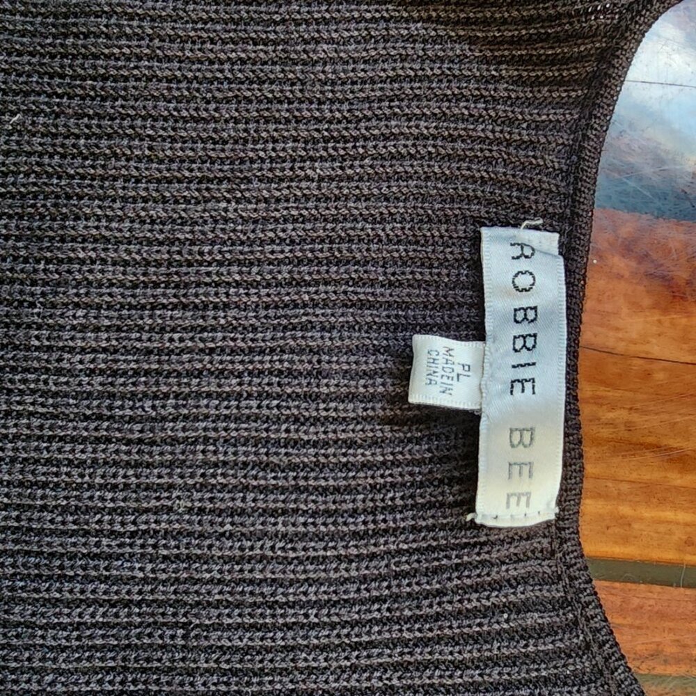Robbie Bee Sweater Dress Long Sleeve Belted Pleated Skirt NWT - Picture 4 of 4